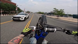 2021 YZ125 WHEELIES THROUGH PHILLY [upl. by Mellar460]