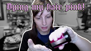 Dying my BROWN hair PINK with Revolution tones for brunettes strand test [upl. by Cleti902]