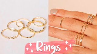 12 DIY Rings EASY amp Adjustable How To Make a Ring  Create Your Own Accessories [upl. by Ahsytal]