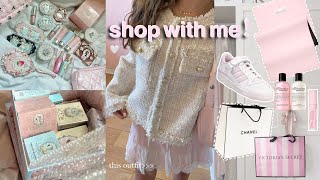 pinterest inspired shop with me huge makeup haul clothes pink pilates princess essentials [upl. by Roumell317]