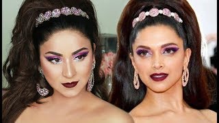 I tried to recreate Deepika Padukone’s Met Gala Look 2019  Hair amp Makeup Tutorial [upl. by Chapin]