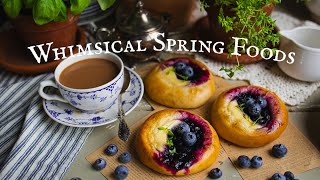 Whimsical Spring Recipes Deviled Eggs Blueberry Vatrushka 🫐 Cozy Country Living ASMR [upl. by Willett]