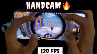 Power of 120 FPS MOVEMENTS 😱 HANDCAM iPhone 15 pro max ❤️ BGMI mobile [upl. by Enttirb671]