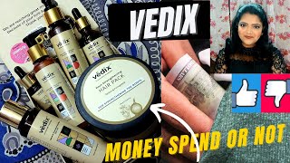 HONEST  😮👍👎😮 UNBIASED  vedix Hair Product Regime Review How to use Vedix Hair Product [upl. by Hummel]