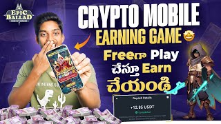 Best Play To Earn Crypto Game For Mobile  Earn Without Investment Game  Epic Ballad Rise Of Heroes [upl. by Merrick495]