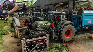 Awesome engine sound power on this beast tractor  FS 22 Thrustmaster T248 gameplay [upl. by Kaycee]