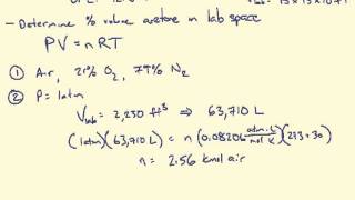 Ideal Gas Mixtures Example [upl. by Yevre547]