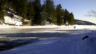 Dorset Ontario Snowmobile Watercross [upl. by Zebaj]