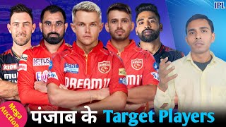 IPL 2025 PBKS Target Players  Smith Rishabh Aarshdeep  Must Fans [upl. by Salomo]