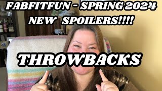 FABFITFUN Spoilers NEW Spring 2024 ThrowBacks Spoiler [upl. by Kotta549]