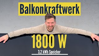 Balkonkraftwerk mit 32 kWh Speicher Stromkosten sparen mit Anker SOLIX All New Solarbank Dual [upl. by Bond]