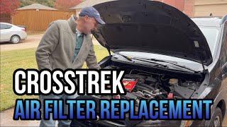 How to replace 20182021 Subaru Crosstrek engine air filter [upl. by Wolford]