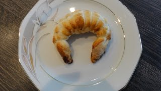 Croissants  Rogljički iz listnatega testa  Blätterteig  Croissant [upl. by Ecnahoy]