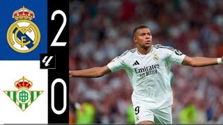 Real Madrids Kylian Mbappe scores twice to secure 3 points vs Real Betis  Matchday  FutGol Nation [upl. by Oscar]