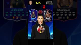 FIFA 24 Messi The Rock Wednesday 🆚 Ronaldo IShowSpeed Celine Dept 😍😎🔥 [upl. by Onfre137]