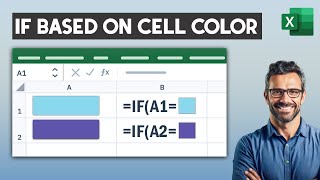 IF Statement in Excel Based On Cell Color  Excel Formula [upl. by Sylvia]