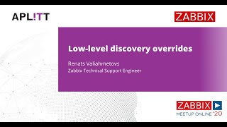 Zabbix Lowlevel discovery overrides  ZABBIX TUTORIAL [upl. by Trbor]