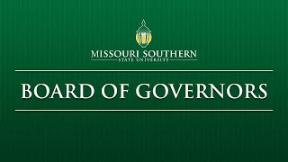 MSSU Board of Governors  Jan 19 2024 [upl. by Meli]