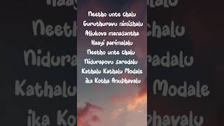 neetho unte chalu  ekadiki pothavu chinnavada  lyrics video song  nikhil  hebha Patel [upl. by Stichter]