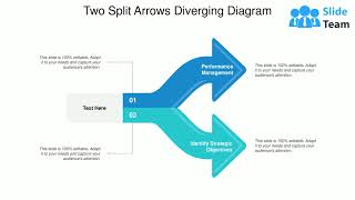 Two split arrows diverging diagram [upl. by Middle43]