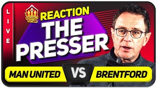 RANGNICK PRESS CONFERENCE REACTION MANCHESTER UNITED vs BRENTFORD [upl. by Putnam790]