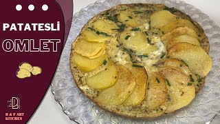 1 PATATES 2 YUMURTA İLE ENFESS BİR KAHVALTILIK TARİF 💯PATATESLİ OMLET 😋 🔝KAHVALTILIK TARİFLER [upl. by Cowles410]