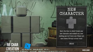 Roblox  R6 Advanced Character Creation [upl. by Airdnaed]