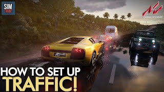 HOW TO SET UP TRAFFIC in Assetto Corsa 2021  Traffic Cars Pack link in description [upl. by Nylorahs984]