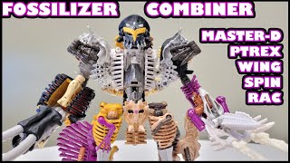 5bot Fossilizer Combiner feat Spindle MasterDominus Paleotrex Ractonite and Wingfinger [upl. by Glick]