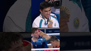 Reaction Boxing Muydinhujaev amp Mullajonov Uzbek Boxers Gold Olympic medals Paris 2024 [upl. by Dnaltroc]