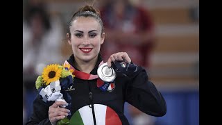 ARGENTO Vanessa Ferrari Corpo Libero Ginnastica Artistica Tokyo 2020 [upl. by Cutty]