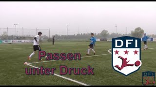 Passtraining unter Druck am Deutschen Fußball Internat [upl. by Eronaele]