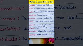 Water is Essential for Life  Benefits of water 💧 Importance of Water [upl. by Eedeed]