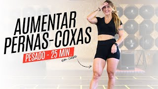 Treino Pesado para Aumentar Coxas  Quadríceps em casa [upl. by Parke858]