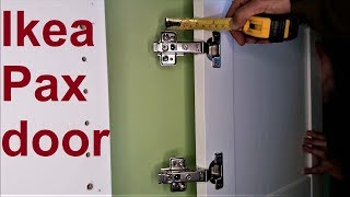 Ikea Pax wardrobe door  assembly and adjustment [upl. by Mellisa308]