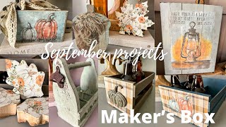 DIY Fall Decor  Sonnets Makers Box  September [upl. by Odin703]