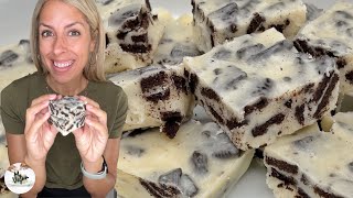 3 Ingredient Oreo Fudge  Easy Fudge Recipe [upl. by Atirres]