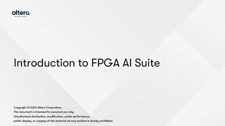 Introduction to FPGA AI Suite [upl. by Linette815]