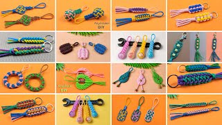 14 Best Super Easy Paracord Lanyard Keychain  How to make a Paracord Key Chain Handmade Tutorial [upl. by Aineles268]