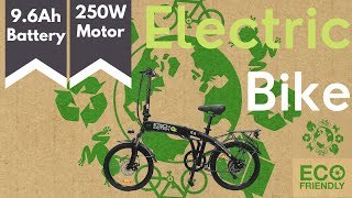 Etech Motion E2 Folding Electric Bike Compact City eBike with 20quot Wheels 250W Motor [upl. by Dex]