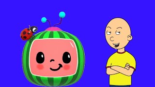 Caillou Salutes on Cocomelon and gets Grounded [upl. by Aleakim]