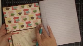 DIY Altering A Composition Notebook to Recipe Book Part 1 of 3 [upl. by Mirilla]