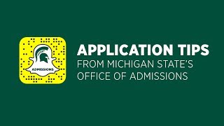 MSU Application Tips [upl. by Ahders]