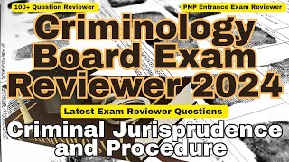 Pass Your Criminology Licensure Exam 2024 Ultimate Criminal Jurisprudence amp Procedures Reviewer [upl. by Amary532]