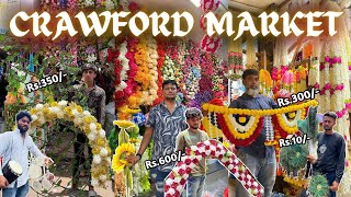 क्रॉफर्ड मार्केट Crawford Market Mumbai  GANPATI FESTIVAL DECORATION 2024  Mumbai Street Shopping [upl. by Eittocs671]