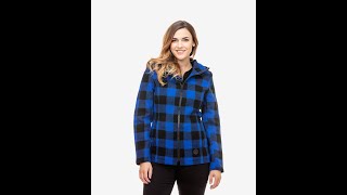 Swanndri Womens Seattle Wool Hoody  BlueBlack Check [upl. by Oj723]