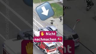 ✋Nicht nachmachen 🚒👎 feuerwehr stendal schlauch überfahren [upl. by Per]