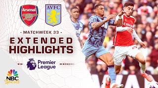 Arsenal v Aston Villa  PREMIER LEAGUE HIGHLIGHTS  4142024  NBC Sports [upl. by Odraccir700]