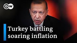 Erdogan pledges to tackle record inflation in Turkey  DW News [upl. by Flin]