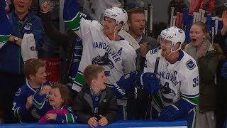 Sedins close amazing career with family on the bench [upl. by Aisemaj]